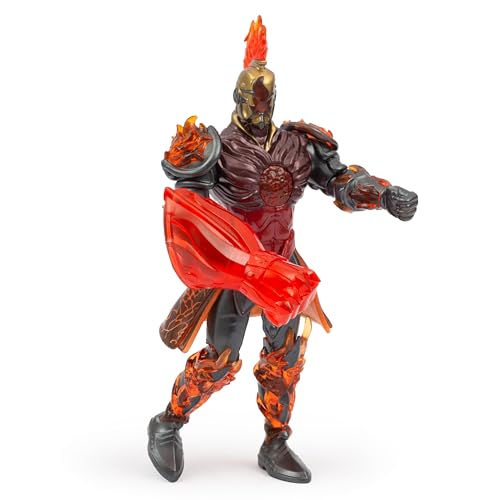 Gormiti GRV20200 Fireon-Figur mit Feuerfaust, Gormiti aus der neuen Ära, Rüstung zum Entfernen und Anziehen, leuchtende Farben und Metallic-Oberflächen, 9 Gelenkpunkte, berühmt (GRV20200) von GORMITI THE NEW ERA