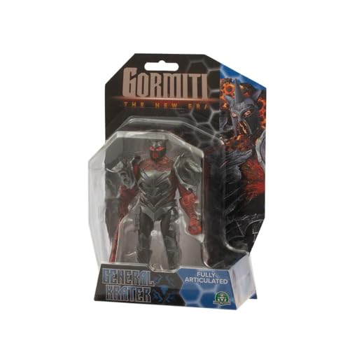 GORMITI THE NEW ERA - Schlechter General Krater Feind, Actionfigur Villain, 15 cm, beweglich, Rivale mit Waffe, für Kinder ab 3 Jahren von GORMITI THE NEW ERA