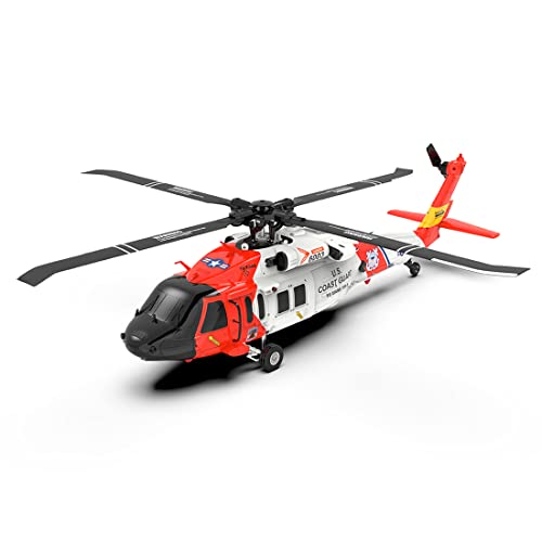 GOUX 1/47 2.4G 6CH F09-S Brushless Direct Drive RC Helicopter Modell für Jugendliche und Erwachsene, 6G/3D Stunthelicopter Modellflugzeug mit GPS (RTF Edition) von GOUX