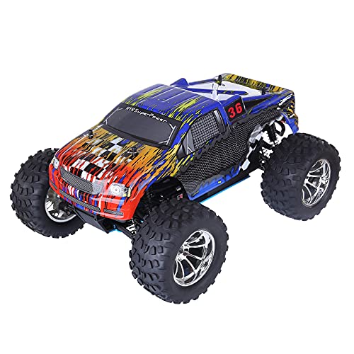 GOUX 1:10 2.4G 4WD Nitro Off-Road Monster Truck für Erwachsene, 70-80km/h Hochgeschwindigkeits-Geländewagen - RTR Version von GOUX