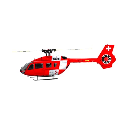 GOUX 1:30 C190 H145 RC-Hubschrauber für Erwachsene, 2.4G 6CH Einmotoriges gyroskopisches Flugmodell, Geschenk für Erwachsene und Jugendliche (RTF Version/Rot Weiß) von GOUX