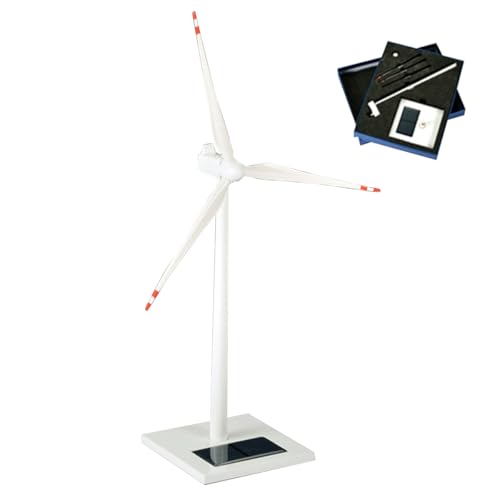 GOUX 3D DIY Metall Solar Windmühle Modell, Schreibtisch Heimdekoration Handwerk Wissenschaft Bildung Spielzeug Geschenk, 300 RPM Rotationsgeschwindigkeit (Silber) von GOUX