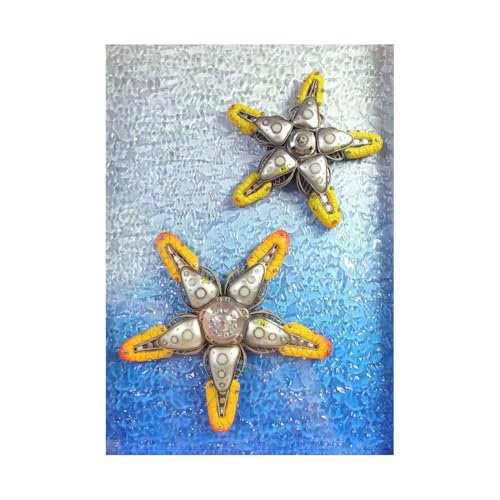 GOUX 3D Metal Puzzle Kits for Adults and Teens, Starfish Bionic Metal Mechanical Steampunk Model Creative Collectible Toy Gift (Finished Version) von GOUX