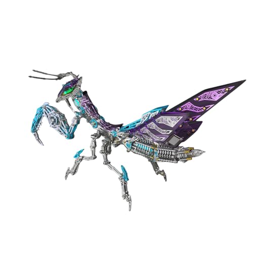 GOUX 3D Metall Puzzle Modell, DIY mechanische Metall Mantis Montage Modell Kits kreative Ornament für Erwachsene (1000+ PCS) von GOUX