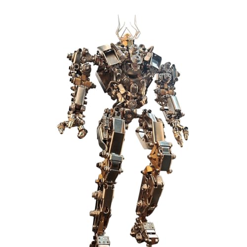 GOUX 3D Metall Puzzle Modell Bausatz, Protoss Mecha Modell Bausatz mit Lichtern, Steampunk Mechanisches Modell, Home Decor Kunsthandwerk Geschenke Spielzeug für Jugendliche und Erwachsene - 1020+PCS von GOUX