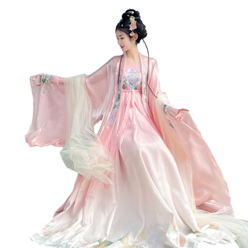 GOUX Chinesisch Traditionelle Hanfu, Stickerei Hanfu Chinesisch Alter Stil Frauen Kostüm für Halloween/Weihnachten von GOUX