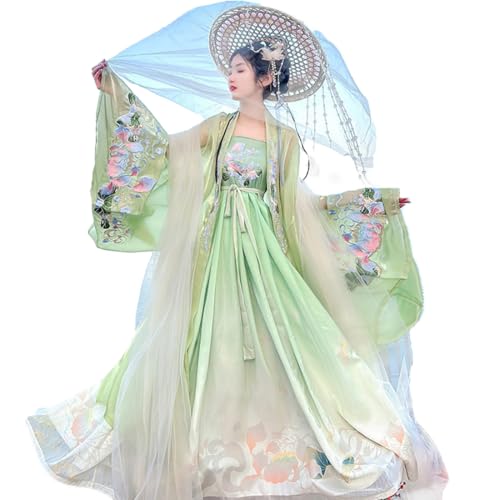 GOUX Chinesisch Traditionelle Hanfu, Stickerei Hanfu Chinesisch Alter Stil Frauen Kostüm für Halloween/Weihnachten von GOUX