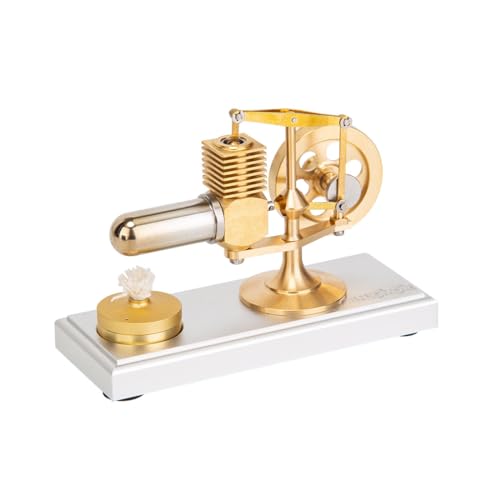 GOUX Dampfmaschinenmodellbausatz für Erwachsene, Hog Stirling Engine Mini Balance Beam Hot Air Stirling Engine Model Science Experiment Educational Toy (RTR Version) von GOUX