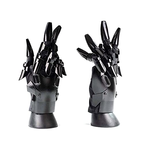 GOUX Future Punk Gloves Armor, Sci-Fi Mechanical Punk Hand Armor Cosplay Prop für Halloween Parties von GOUX