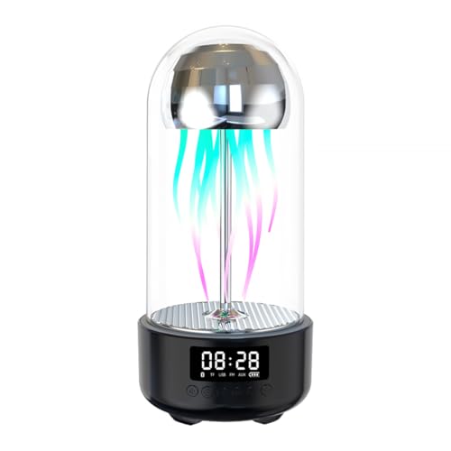 GOUX Mechanische Bewegung Jellyfish Lautsprecher, elektrische Lampe tragbare Bluetooth-Lautsprecher, Dekor Nachtlicht Wecker, Coole Leuchten gut für Familienfeiern von GOUX