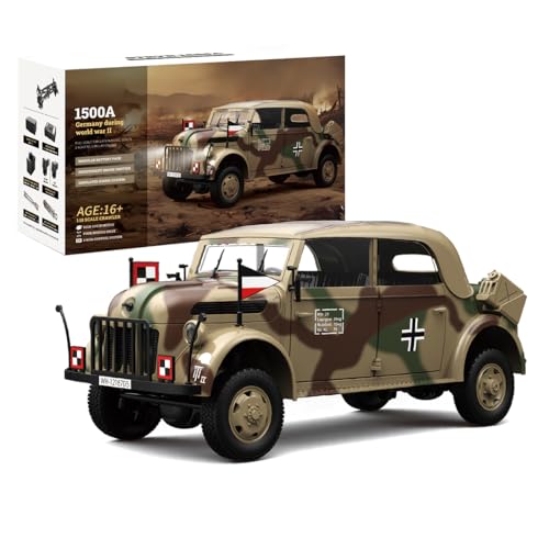 GOUX RC Militärfahrzeuge, Hg4-51 1/18 2.4g Rc Kommandofahrzeug Modell Elektrisch Gebürstet Simulation 4wd Militärfahrzeug, Ferngesteuertes Auto für Erwachsene von GOUX