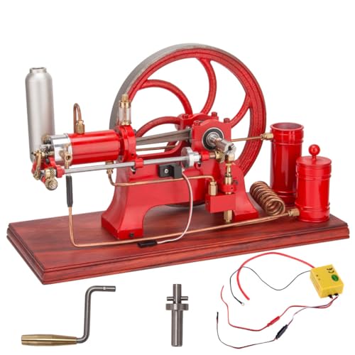 GOUX Retro-Motor-Modellbausatz für Erwachsene, Antiker Viertakt-Motor mit Wasserkühlung, horizontaler Mühlenmotor, Modell, antiker Motor, Sammlergeschenk für Liebhaber von GOUX