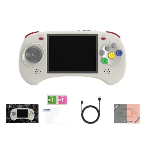 GOUX Retro-Spielkonsole für Erwachsene, RG ARC-D Sechs-Tasten-Handheld Fighting Game Console Dual System Multiplayer Gaming (16GB/Spiel Nicht inbegriffen) von GOUX