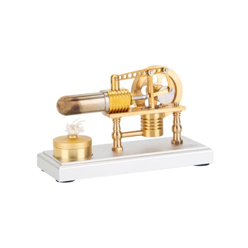 GOUX Robinson Stirling Engine Mini Hot Air Stirling Engine STEM Toy Set, Wissenschaftliches Experiment Lernspielzeug (RTR Version) von GOUX