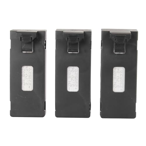 GOWENIC 3PCS 3,7V 2600mAh Drohnen Lithiumbatterie, Kompakt und Leicht, Langlebig und Robust, mit Kunststoffgehäuse für E88, Bürstenlos, S13 S1 APP8GPS von GOWENIC