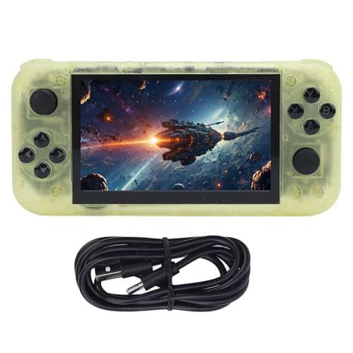 Handheld -Retro -Spielkonsole, Small -Retro -Konsole mit 5 -Zoll -IPS -Bildschirm, 19 Emulatoren Support, 2 GB DDR4 USB C Tragbare Videospielkonsole für Linux, 64 GB (23/12) von GOWENIC