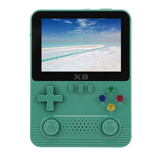 Handheld-Spielekonsole, Retro-Videospielkonsole, 3,5-Zoll-IPS-Bildschirm, Dual-3D-Joystick-Design, Unterstützt 2 Spieler und TV-Anschluss, Tragbarer 32G-Game-Player für (16/12/6 von GOWENIC