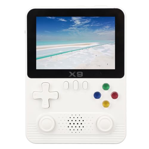 Handheld-Spielekonsole, Retro-Videospielkonsole, 3,5-Zoll-IPS-Bildschirm, Dual-3D-Joystick-Design, Unterstützt 2 Spieler und TV-Anschluss, Tragbarer 32G-Game-Player für (16/12/6 von GOWENIC