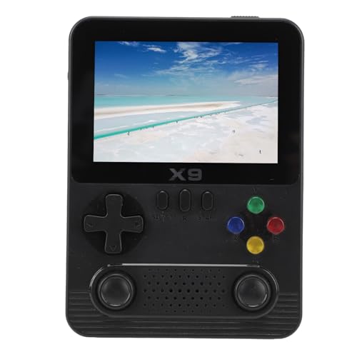 Handheld-Spielekonsole, Retro-Videospielkonsole, 3,5-Zoll-IPS-Bildschirm, Dual-3D-Joystick-Design, Unterstützt 2 Spieler und TV-Anschluss, Tragbarer 32G-Game-Player für (16/12/6 von GOWENIC