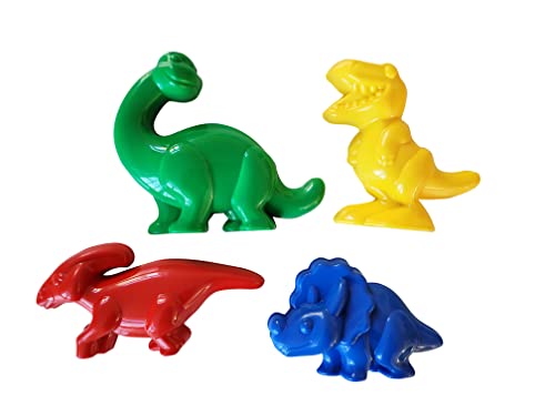 Gowi 550-21 Dinosaurier Dinoförmchen-Set 4 im Netz, S von GOWI