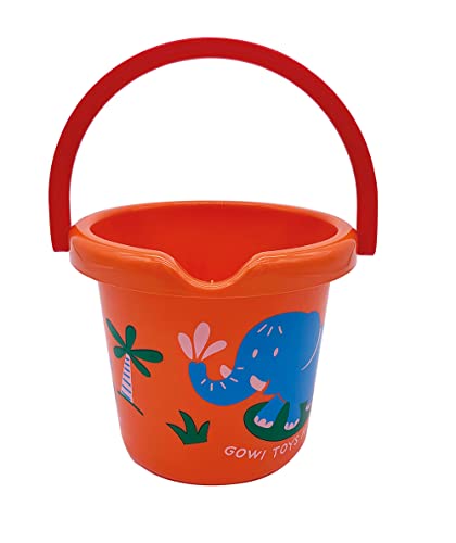 Gowi 550-62 Eimer ø18cm - Orange, Sand- und Wasserspielzeug von Gowi