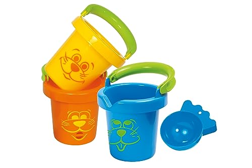 Gowi 558-12 Lustige Baby Eimer, 3teilig, im Netz, Wasserspielzeug von GOWI