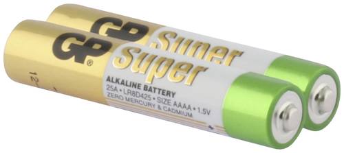 GP Batteries Super Mini (AAAA)-Batterie Mini (AAAA) Alkali-Mangan 1.5V 2St. von GP