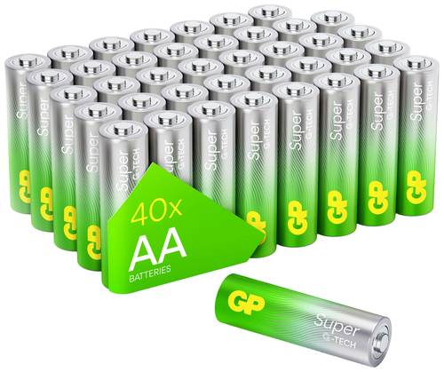 GP Super Mignon (AA)-Batterie Alkali-Mangan 1.5V 40St. von GP