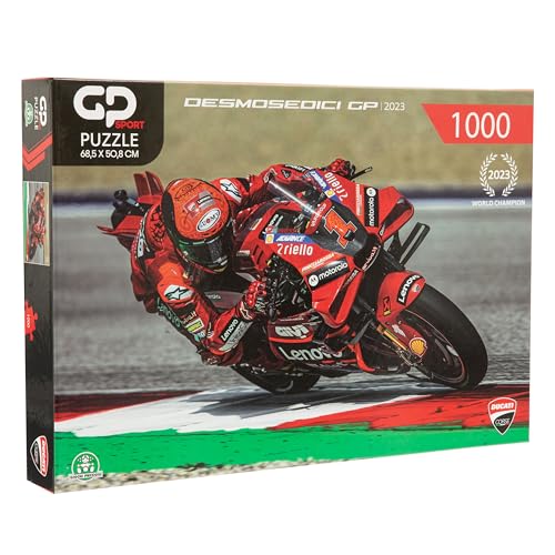 GP Sport Ducati Desmosedici 2D Puzzle – 1000 Teile, hochdetaillierte Kunstwerke, für Sammler, Ducati-Fans und alle Motorrad-Enthusiasten – 68,5 x 50,8 cm von GP Sport