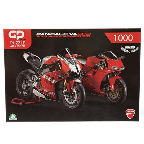 GP Sport Ducati 916 2D Puzzle – 1000 Teile, hochdetaillierte Kunstwerke, für Sammler, Ducati-Fans und Motorrad-Enthusiasten – 68,5 x 50,8 cm von GP Sport