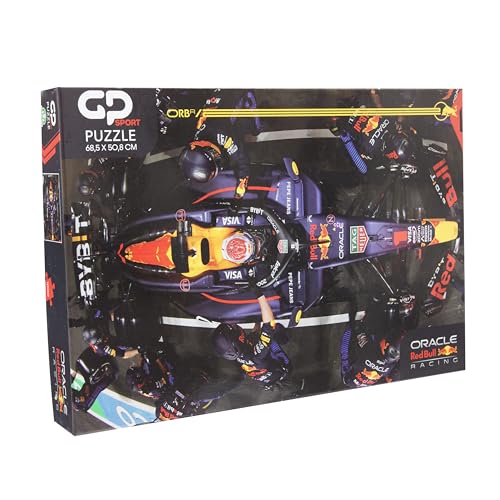 GP Moto Sport Red Bull Racing 2D Puzzle – 1000 Teile, statisches F1-Auto-Design, hochdetaillierte Kunstwerke, ideal für Rennsportfans und Sammler – 68,5 x 50,8 cm von GP Sport