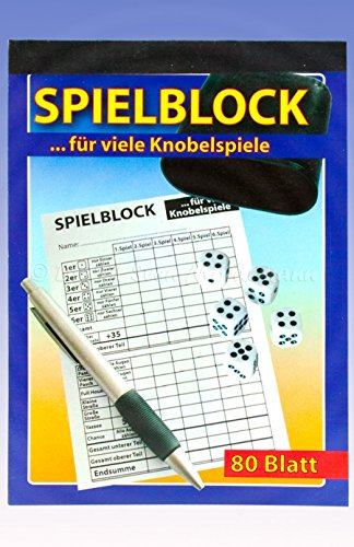 1 Spielblock für Knobelspiele 80 Blatt Din A6 von GP