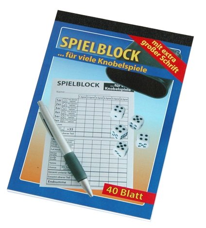 G.P. Spielblock für viele Knobelspiele mit extra großer Schrift von GP