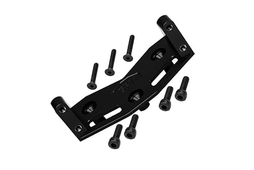 1/5 Standard Aluminium 7075 Alloy Steering Servo Mount Plate For Losi 1:8 LMT Solid Axle Monster Truck-LOS04021 LOS04022 / LMT Solid Axle Mega Truck-LOS04024 / 1:10 TLR Tuned LMT Kit-LOS04027 - Black von GPM Racing