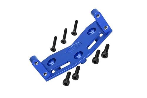 1/5 Standard Aluminium 7075 Alloy Steering Servo Mount Plate For Losi 1:8 LMT Solid Axle Monster Truck-LOS04021 LOS04022 / LMT Solid Axle Mega Truck-LOS04024 / 1:10 TLR Tuned LMT Kit-LOS04027 - Blue von GPM Racing