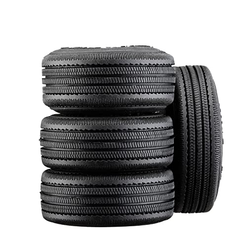 1.0 Inch Adhesive Rubber Tires 56mm X 19.5mm with Foam Inserts for Traxxas 1:18 TRX4M Ford Bronco/Land Rover Defender/Axial 1:24 SCX24 Deadbolt/Jeep Wrangler Upgrades von GPM Racing