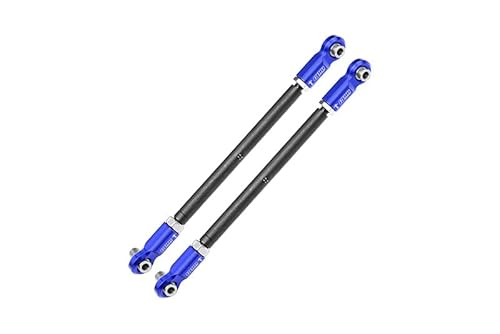 4140 Carbon Steel Adjustable Front Steering Rod with 7075 Alloy Ends for Traxxas 1:5 XRT 8S-78086-4 / XRT Ultimate 8S-78097-4 / X Maxx WideMaxx Kit #7895 Upgrades - Blue von GPM Racing