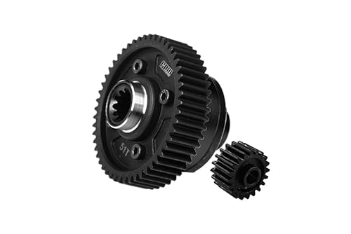 4140 Medium Carbon Steel + 7075 Aluminium Alloy Center Complete Differential for Traxxas 1:5 X Maxx 6S 8S / XRT 8S / X Maxx Ultimate 8S / XRT Ultimate 8S Monster Truck Upgrades - Black von GPM Racing