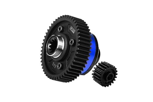 4140 Medium Carbon Steel + 7075 Aluminium Alloy Center Complete Differential for Traxxas 1:5 X Maxx 6S 8S / XRT 8S / X Maxx Ultimate 8S / XRT Ultimate 8S Monster Truck Upgrades - Blue von GPM Racing