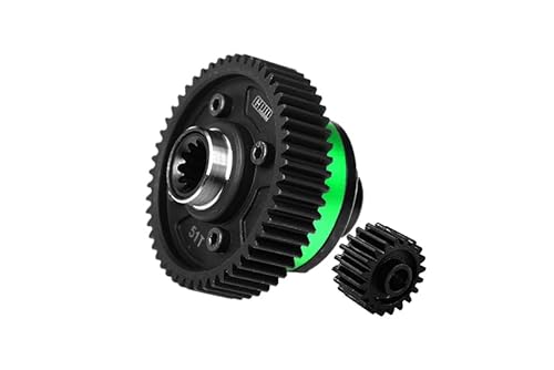 4140 Medium Carbon Steel + 7075 Aluminium Alloy Center Complete Differential for Traxxas 1:5 X Maxx 6S 8S / XRT 8S / X Maxx Ultimate 8S / XRT Ultimate 8S Monster Truck Upgrades - Green von GPM Racing