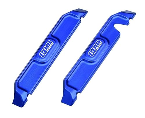 Aluminium 7075 Alloy Chassis Nerf Bars for Traxxas 1/16 Mini Maxx 4WD RTR Brushless Monster Truck 107154-1 Upgrades - Blue von GPM Racing