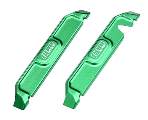 Aluminium 7075 Alloy Chassis Nerf Bars for Traxxas 1/16 Mini Maxx 4WD RTR Brushless Monster Truck 107154-1 Upgrades - Green von GPM Racing