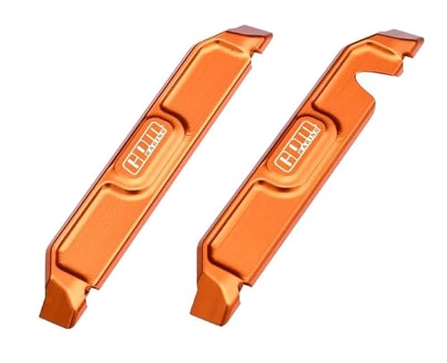 Aluminium 7075 Alloy Chassis Nerf Bars for Traxxas 1/16 Mini Maxx 4WD RTR Brushless Monster Truck 107154-1 Upgrades - Orange von GPM Racing