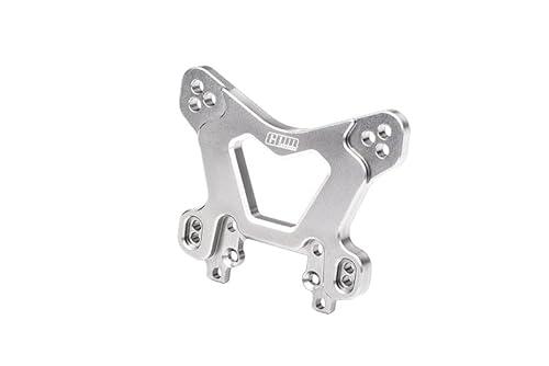 Aluminium 7075 Alloy Front Damper Plate for LOSI 1/8 8IGHT-XE 4X4 Sensored Brushless Racing Buggy RTR-LOS04018 Upgrade Parts - Silver von GPM Racing