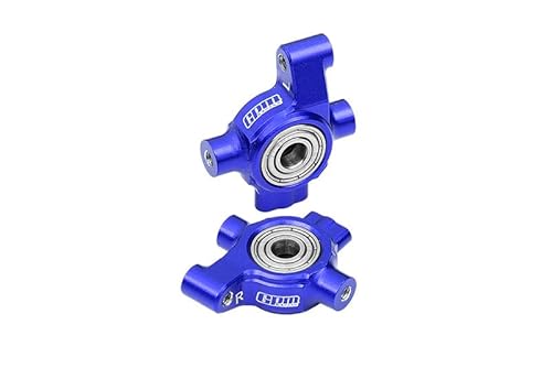 Aluminium 7075 Alloy Front Steering Block (Larger Inner Bearings) for Traxxas 1/10 4-Tec Drift Ford Mustang RWD Drift Car RTR 105237-4 Upgrades - Blue von GPM Racing