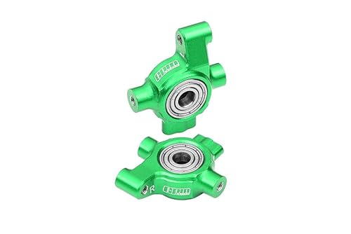 Aluminium 7075 Alloy Front Steering Block (Larger Inner Bearings) for Traxxas 1/10 4-Tec Drift Ford Mustang RWD Drift Car RTR 105237-4 Upgrades - Green von GPM Racing