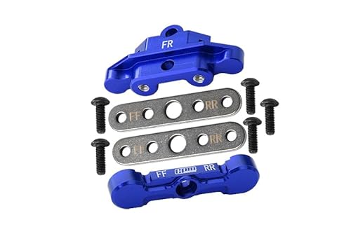 Aluminium 7075 Alloy Front Tie Bar Mounts & Suspension Pin Retainers for Traxxas 1:8 6S MAXX SLASH-102076-4/1:10 4WD MAXX-89076-4/1:10 MAXX with WideMAXX Monster Truck-89086-4 Upgrades - Blue von GPM Racing