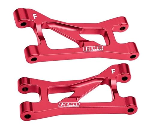 Aluminium 7075 Alloy Front Upper Suspension Arms for Traxxas 1/16 Mini Maxx 4WD RTR Brushless Monster Truck 107154-1 Upgrades - Red von GPM Racing