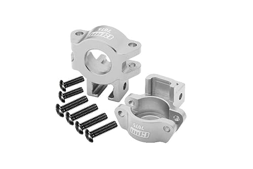 Aluminium 7075 Alloy Rear Axle Hub for Traxxas 1:10 Unlimited Desert Racer UDR 4X4 85076-4 / Unlimited Desert Racer UDR 6S 85086-4 Upgrade Parts - Silver von GPM Racing