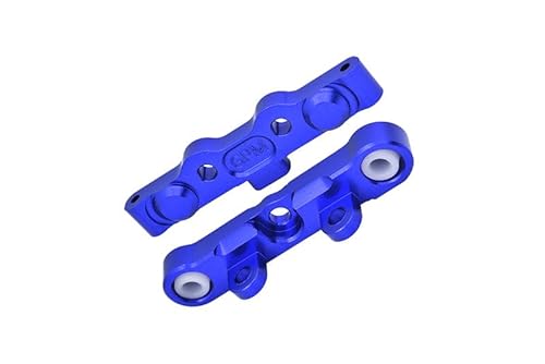 GPM Racing Aluminium 7075 Alloy Rear Hinge Pin Brace Set for Tekno 1/10 MT410 2.0 4X4 Pro Monster Truck-TKR9501 / SCT410 2.0 4X4 Short Course Truck Kit-TKR9500 Upgrades - Blue von GPM Racing